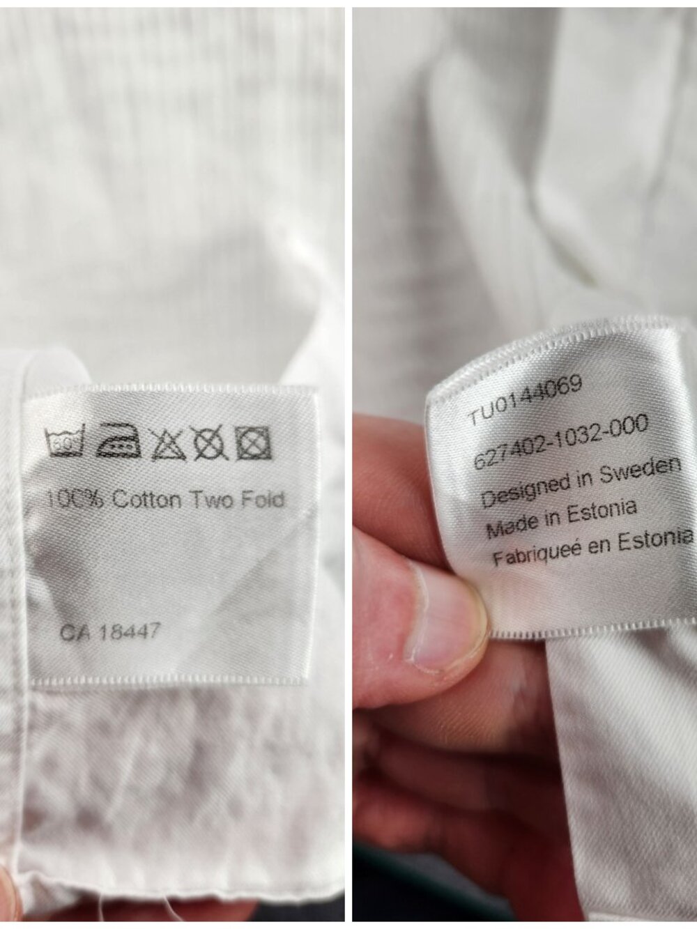 Stenstroms Formal Dress Shirt Wing Collar French Cuff Twofold Super 15.75 Cotton - Picture 13 of 16